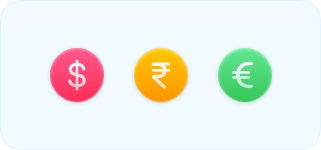 Graphical representation of currency conversion